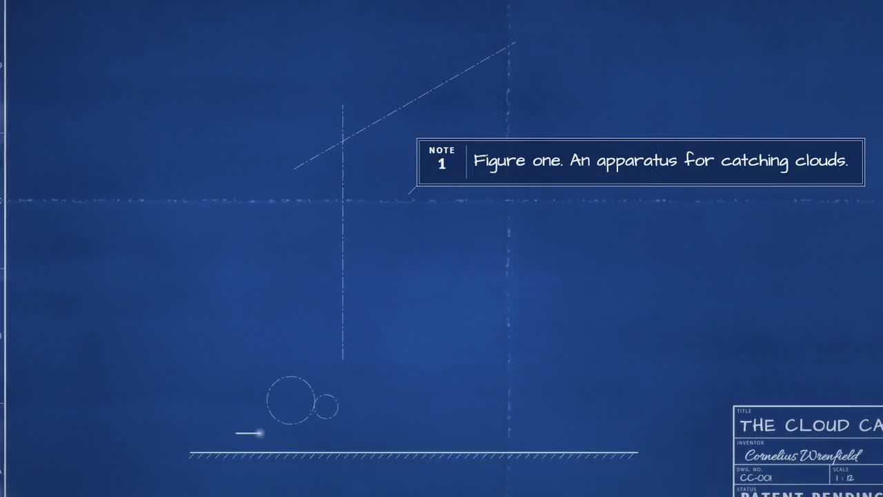opus 5.5 video guide: Animate a Cloud-Catching Machine as an Exploded Engineering Blueprint
